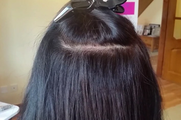 How to Apply Nano Ring Hair Extensions,Step One
